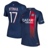 Maglia ufficiale Paris Saint Germain 2023-24 Vitinha 17 Casa per Donna